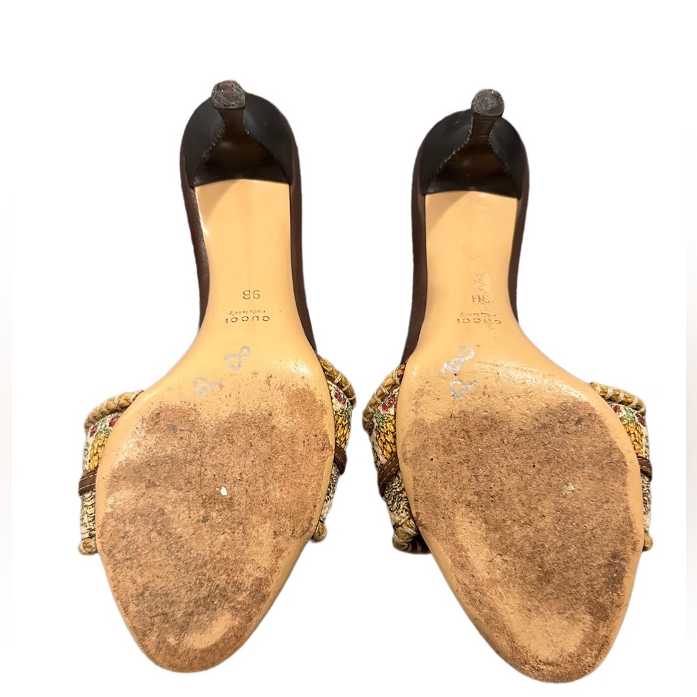 Gucci Heeled Sandals - Pineapple Pigma Canvas - Picture 4 of 6